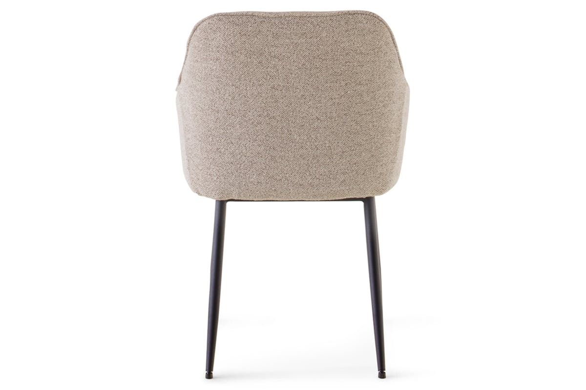 Brooke Carver Dining Chair | Fabric | Beige-7