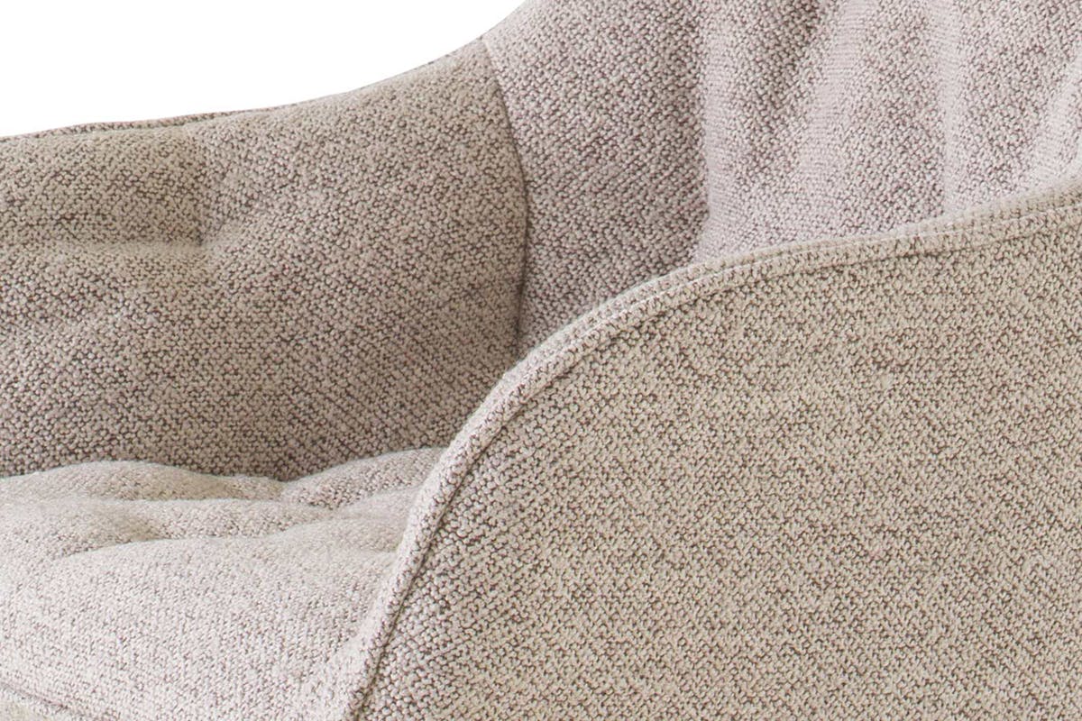 Brooke Carver Dining Chair | Fabric | Beige-8