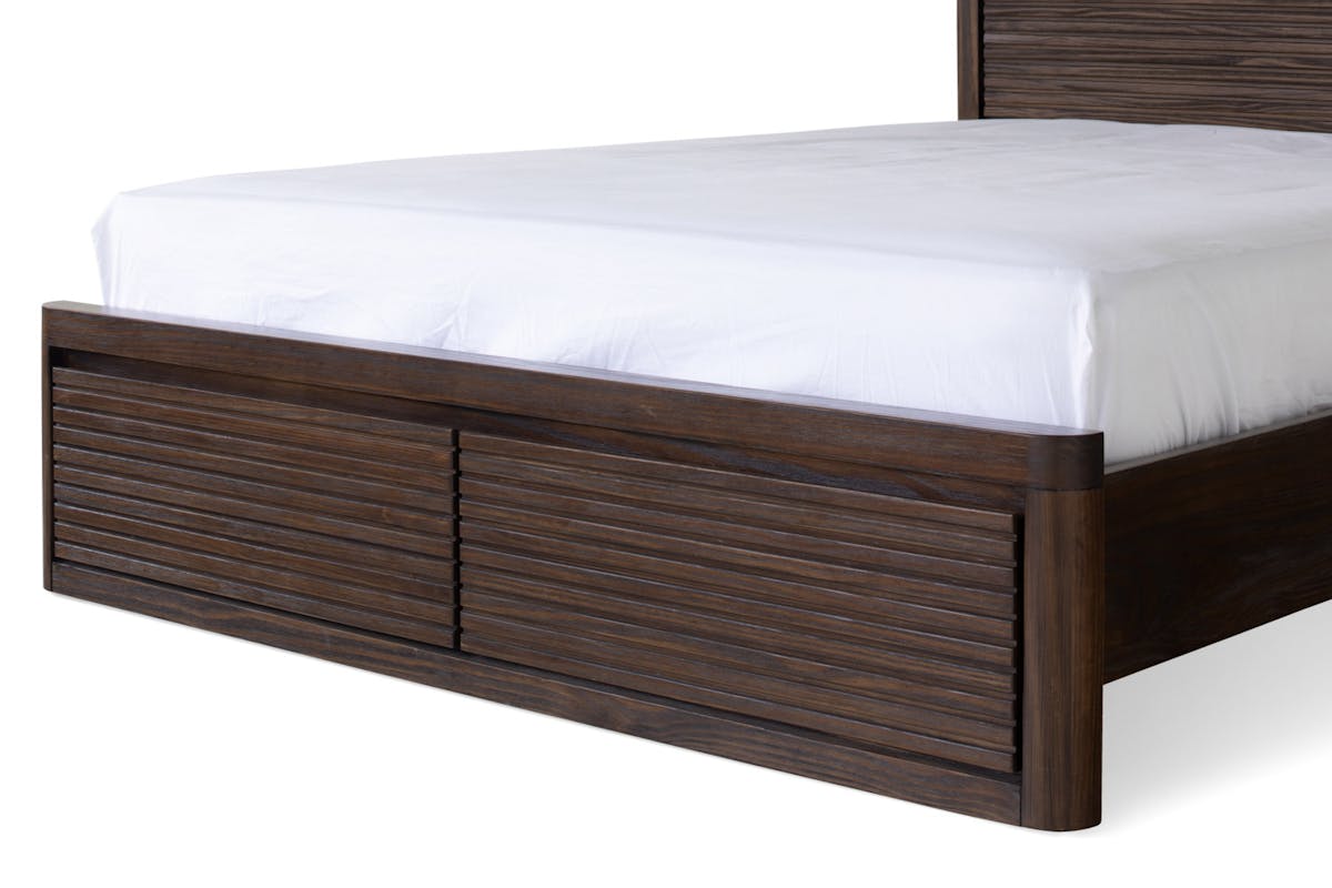 Brunswick Storage Bed Frame | Double | 4ft6 | Deep Brown-8