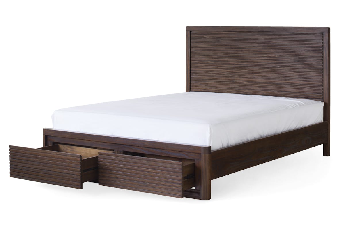 Brunswick Storage Bed Frame | Double | 4ft6 | Deep Brown-4