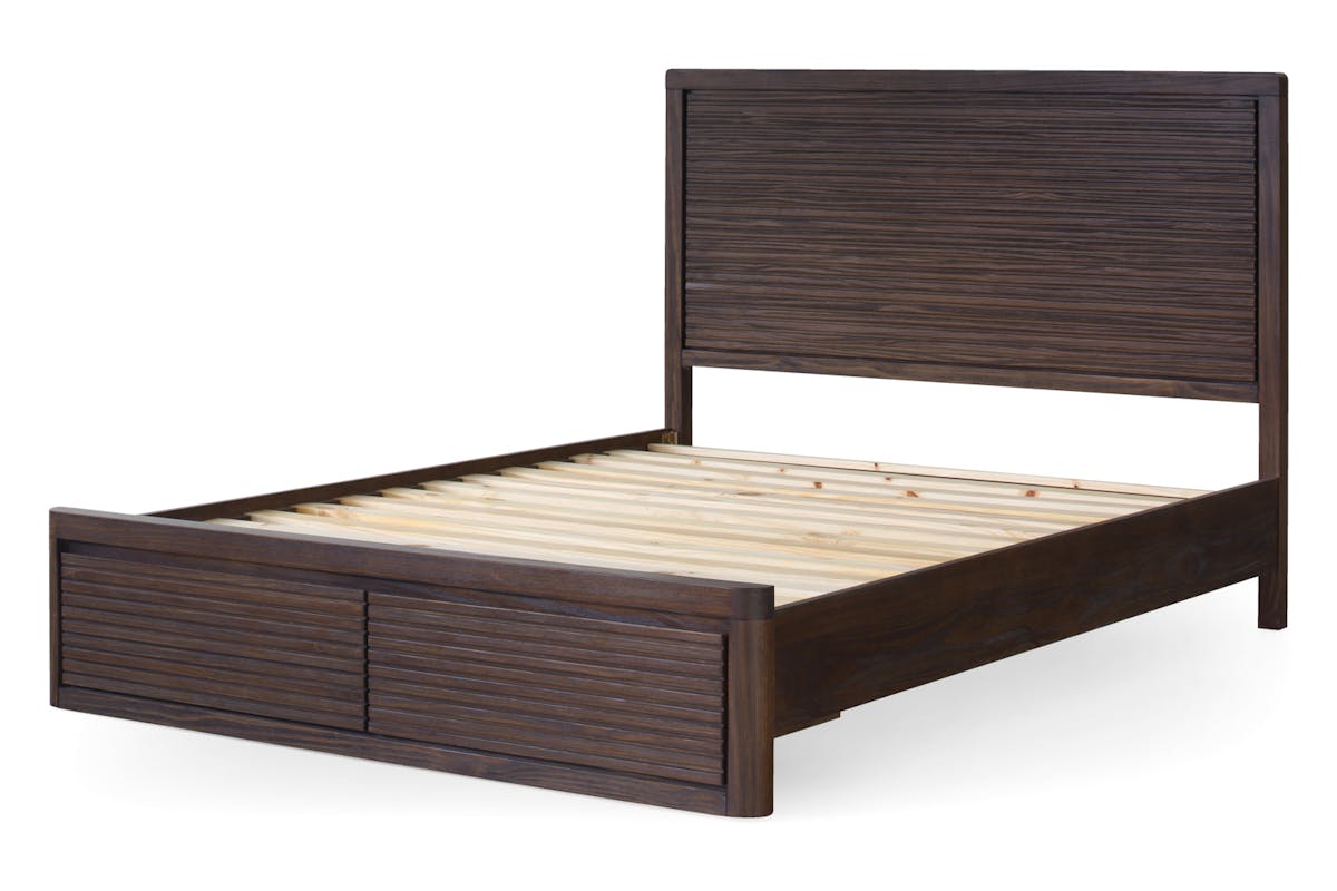 Brunswick Storage Bed Frame | Double | 4ft6 | Deep Brown-5