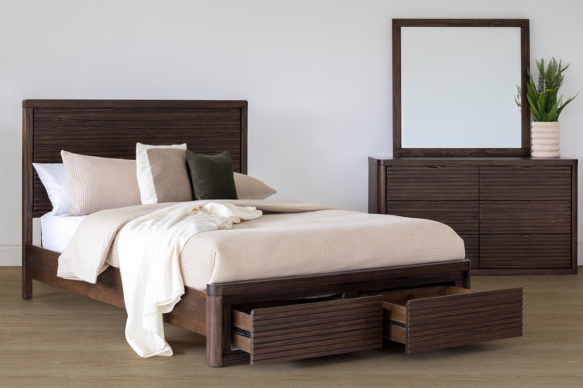 Brunswick Storage Bed Frame | Double | 4ft6 | Deep Brown