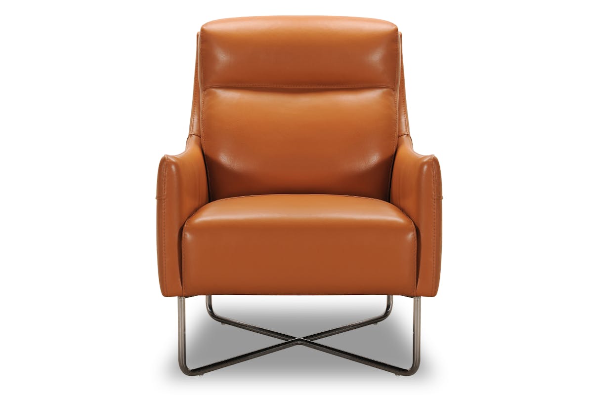 Wendy Accent Chair | Leather | Mustard-1