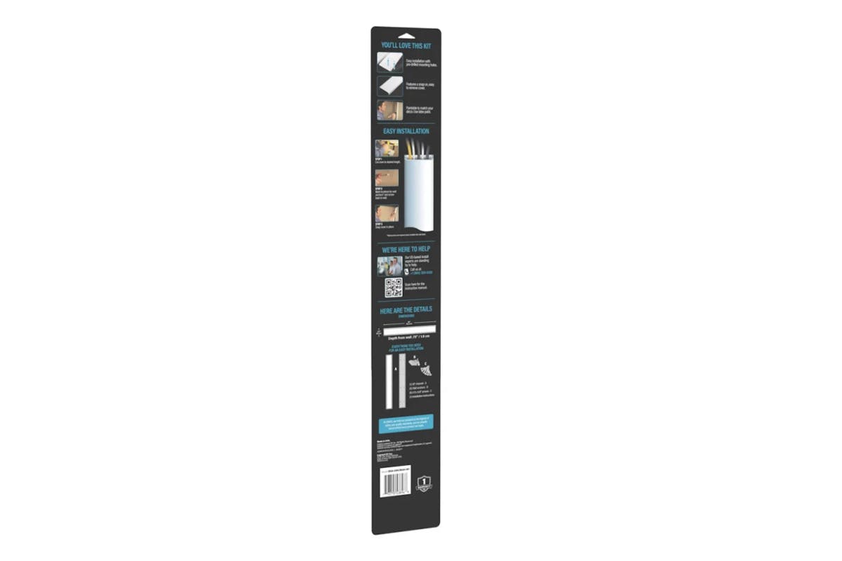 Sanus On-Wall Cable Concealer Kit for Mounted TVs | 5 Cables-9