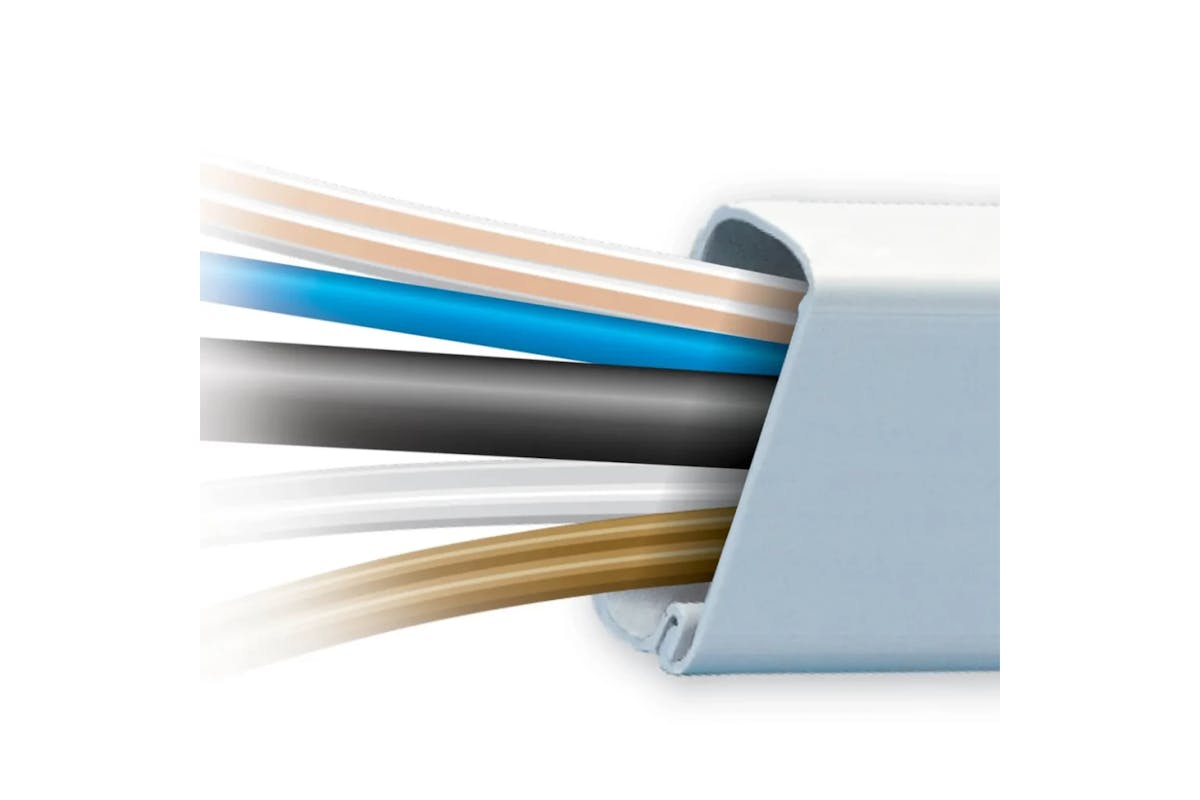 Sanus On-Wall Cable Concealer High Capacity Cord Cover Kit for Mounted TVs | 6 Cables-7
