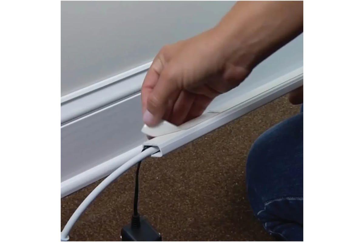 Sanus On-Wall Cable Concealer Cord Cover Kit for Mounted TVs | 4 Cables-7