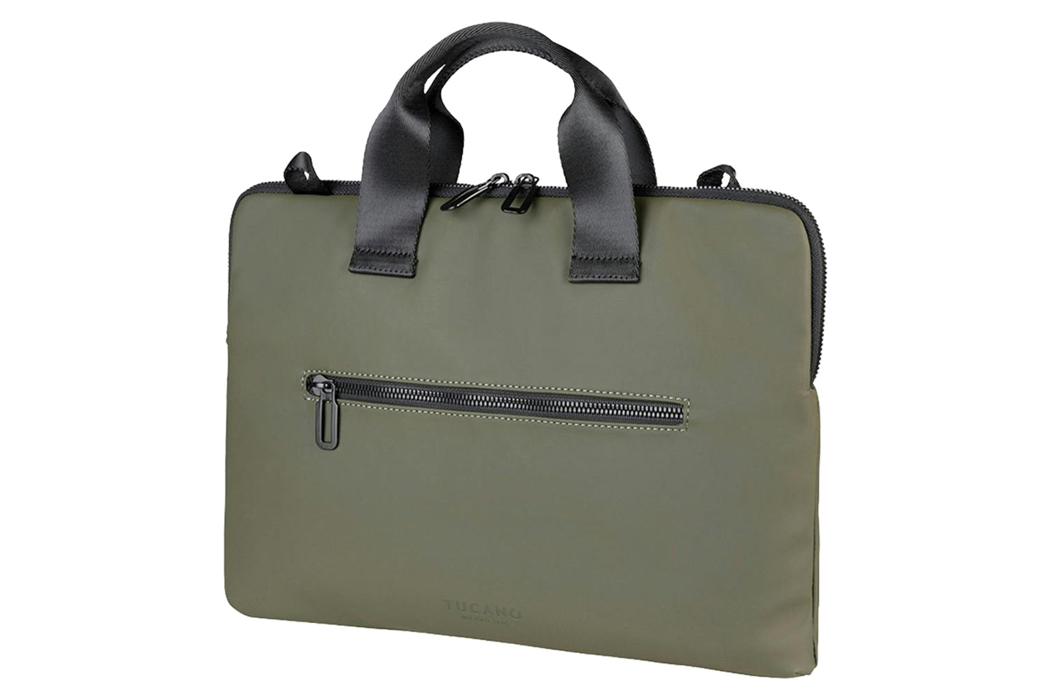 Tucano Gommo MacBook Air 15" and Laptop 14" Super Slim Laptop Bag | Military Green-2