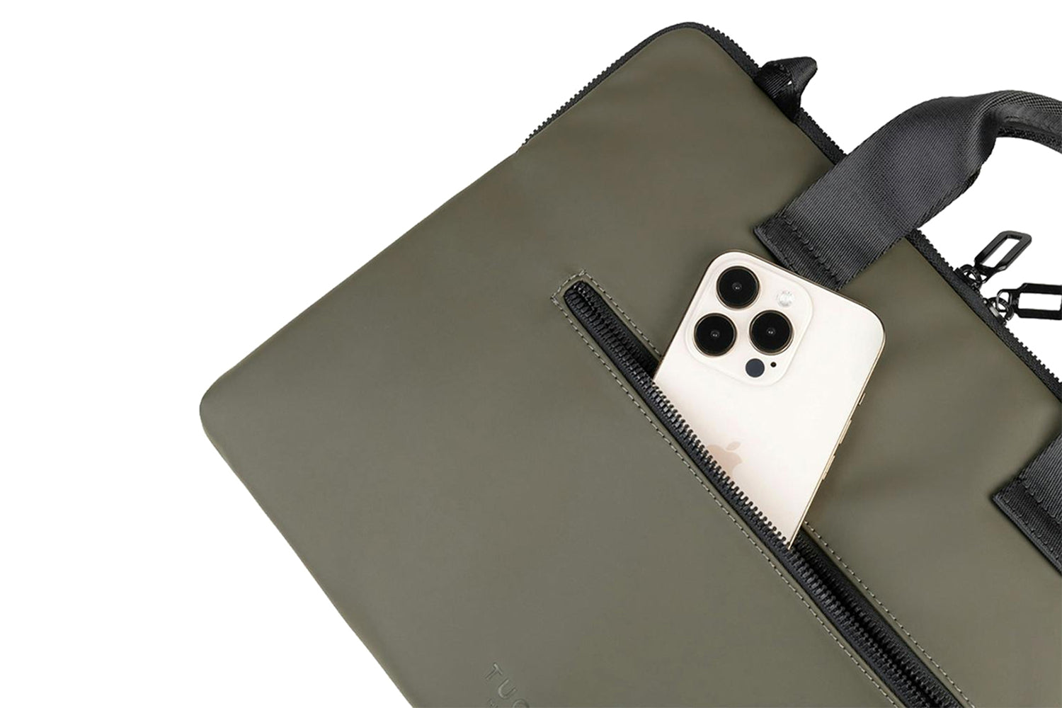 Tucano Gommo MacBook Air 15" and Laptop 14" Super Slim Laptop Bag | Military Green-5