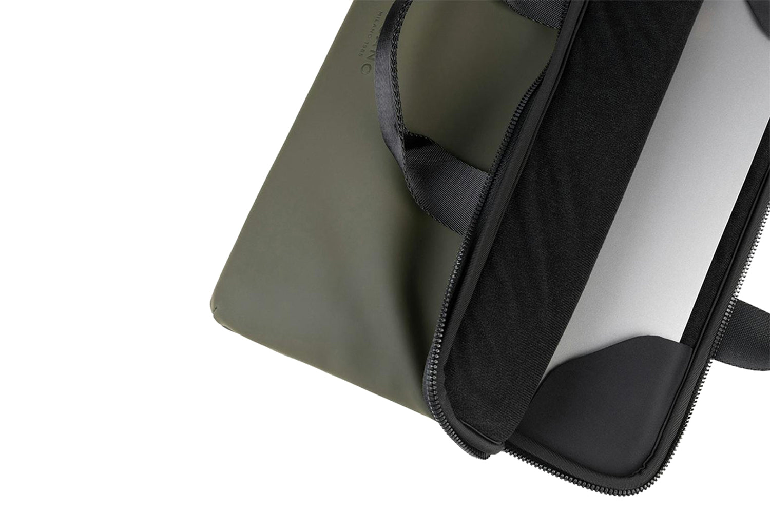 Tucano Gommo MacBook Air 15" and Laptop 14" Super Slim Laptop Bag | Military Green-6