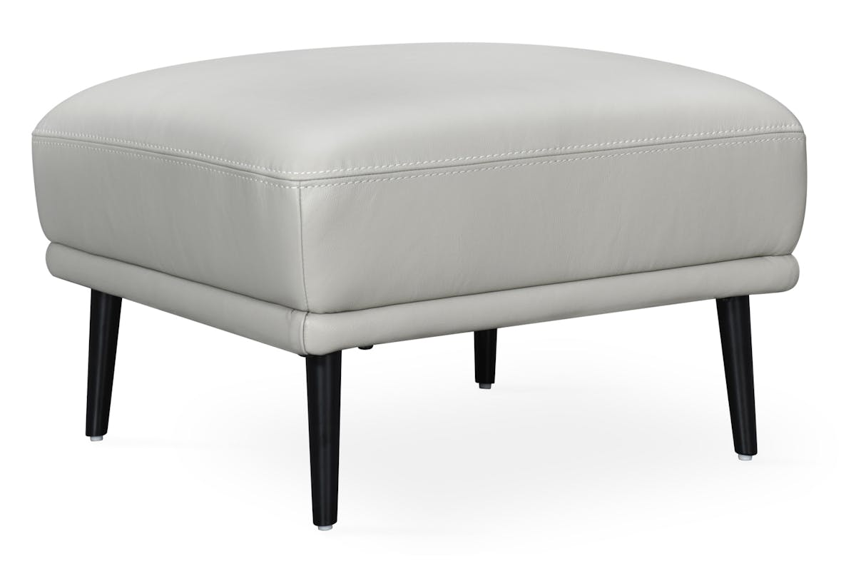 Orio Footstool | Leather | Dove-2