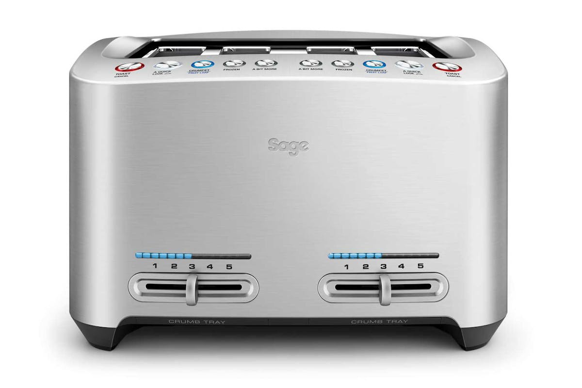 Sage The Smart 4-Slice Toaster | BTA845UK | Brushed Aluminium