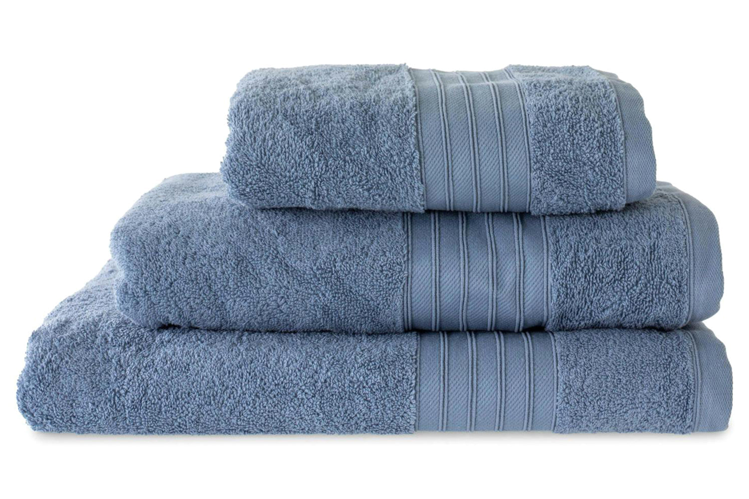 Cotton Terry Bath Towel | Denim-4