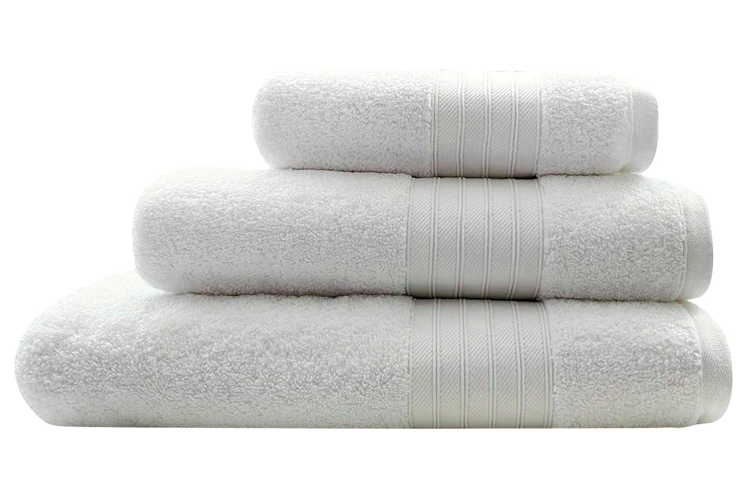 Cotton Terry Bath Towel | White-3