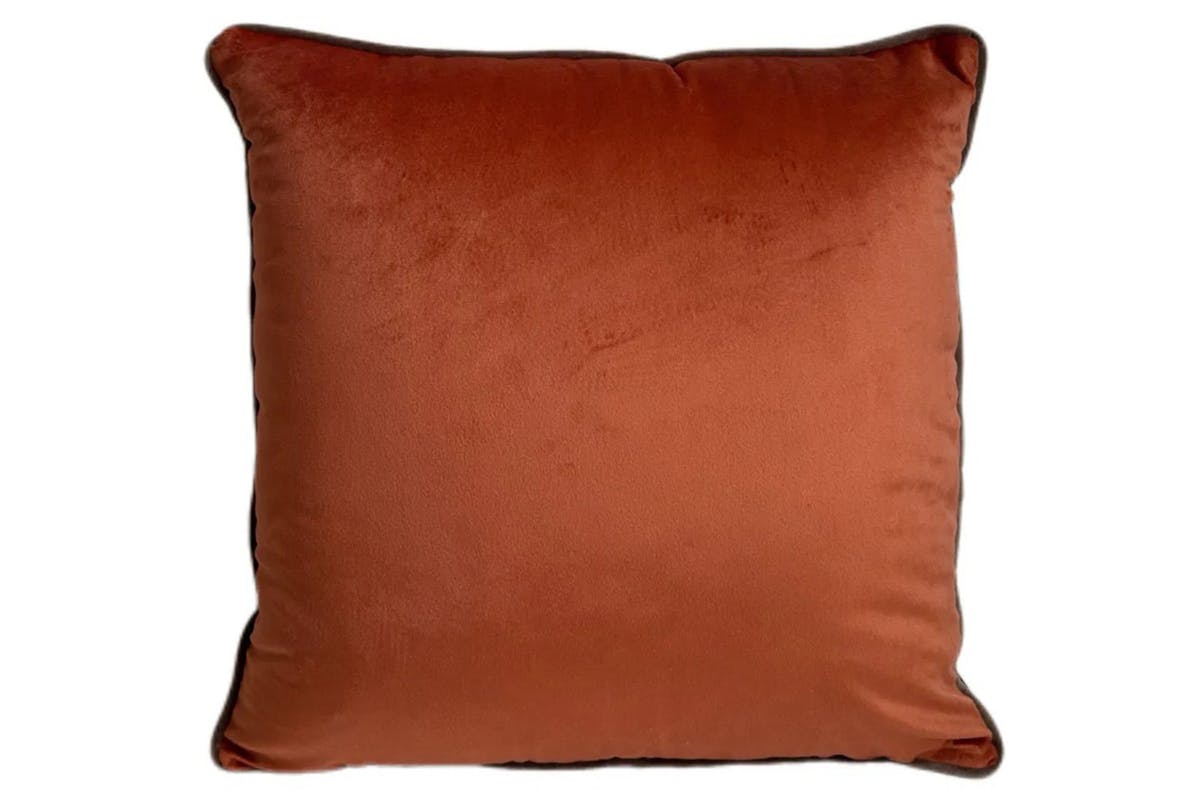 Paul Moneypenny Buckle-Up Cushion | Orange | 45 x 45 cm-2