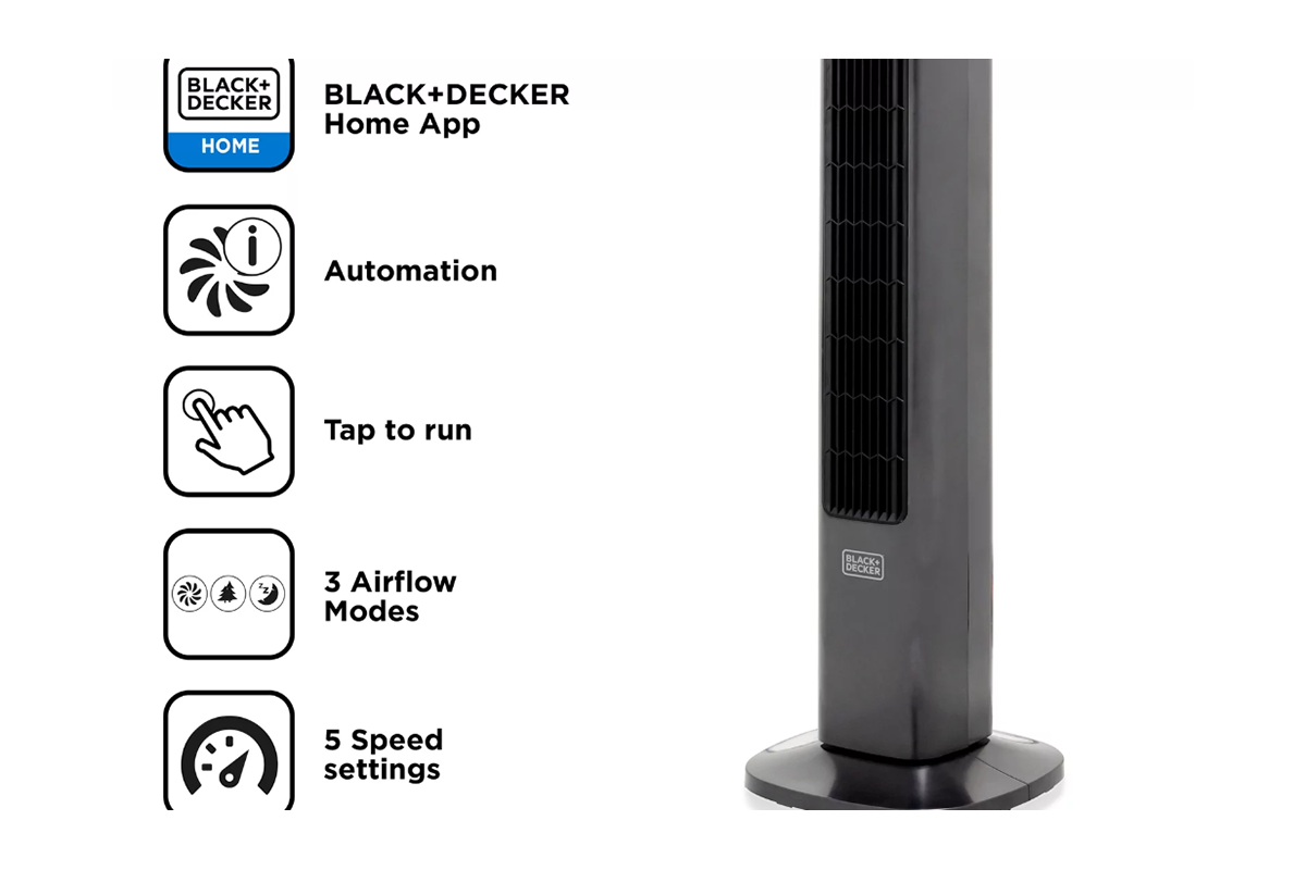Black & Decker Digital Tower Fan | BXFT50008GB-6