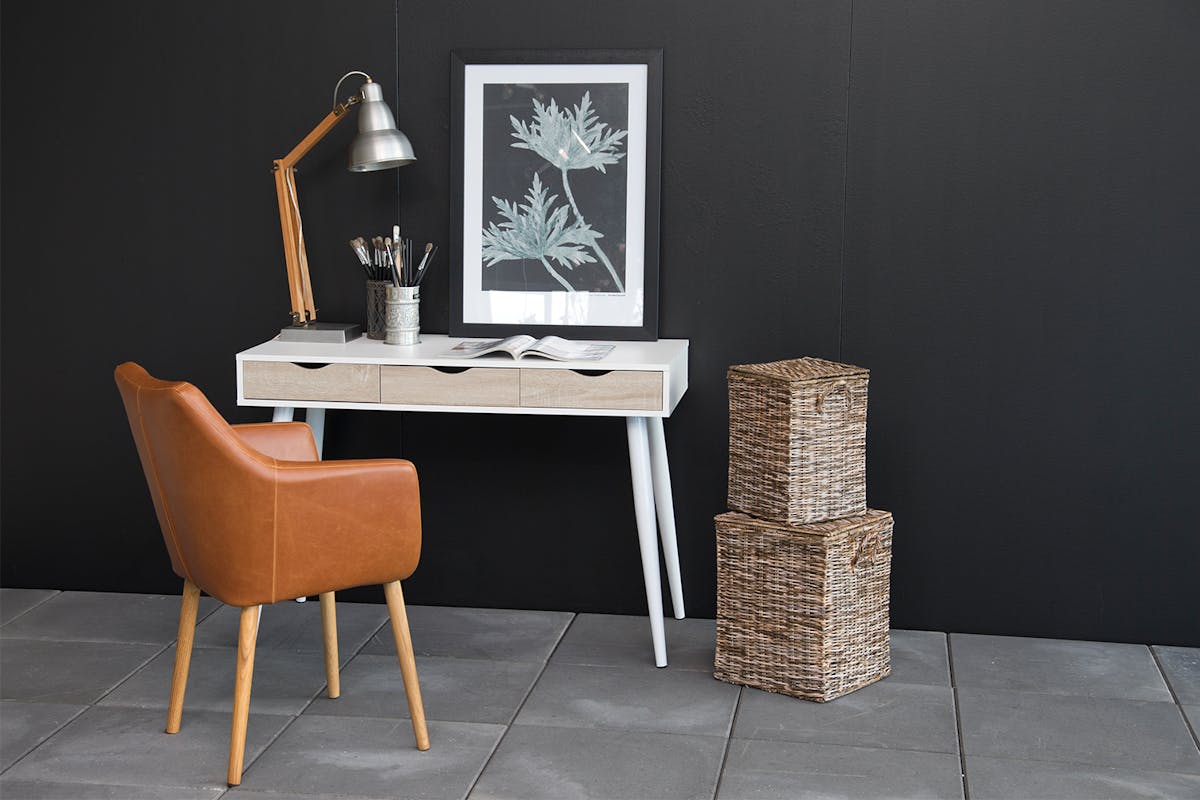 Bea Desk | White | White Legs-2