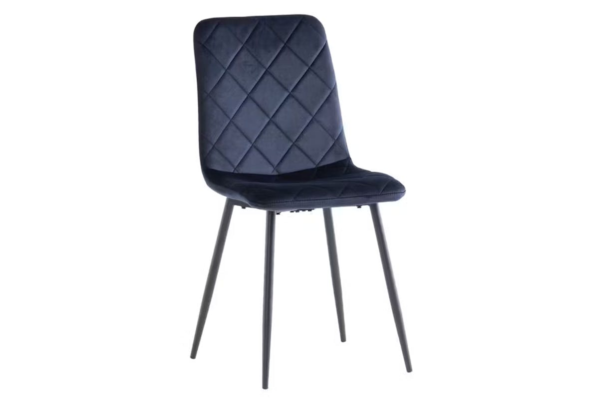 Bella Dining Chairs | Velvet | Blue | Set of 2-3