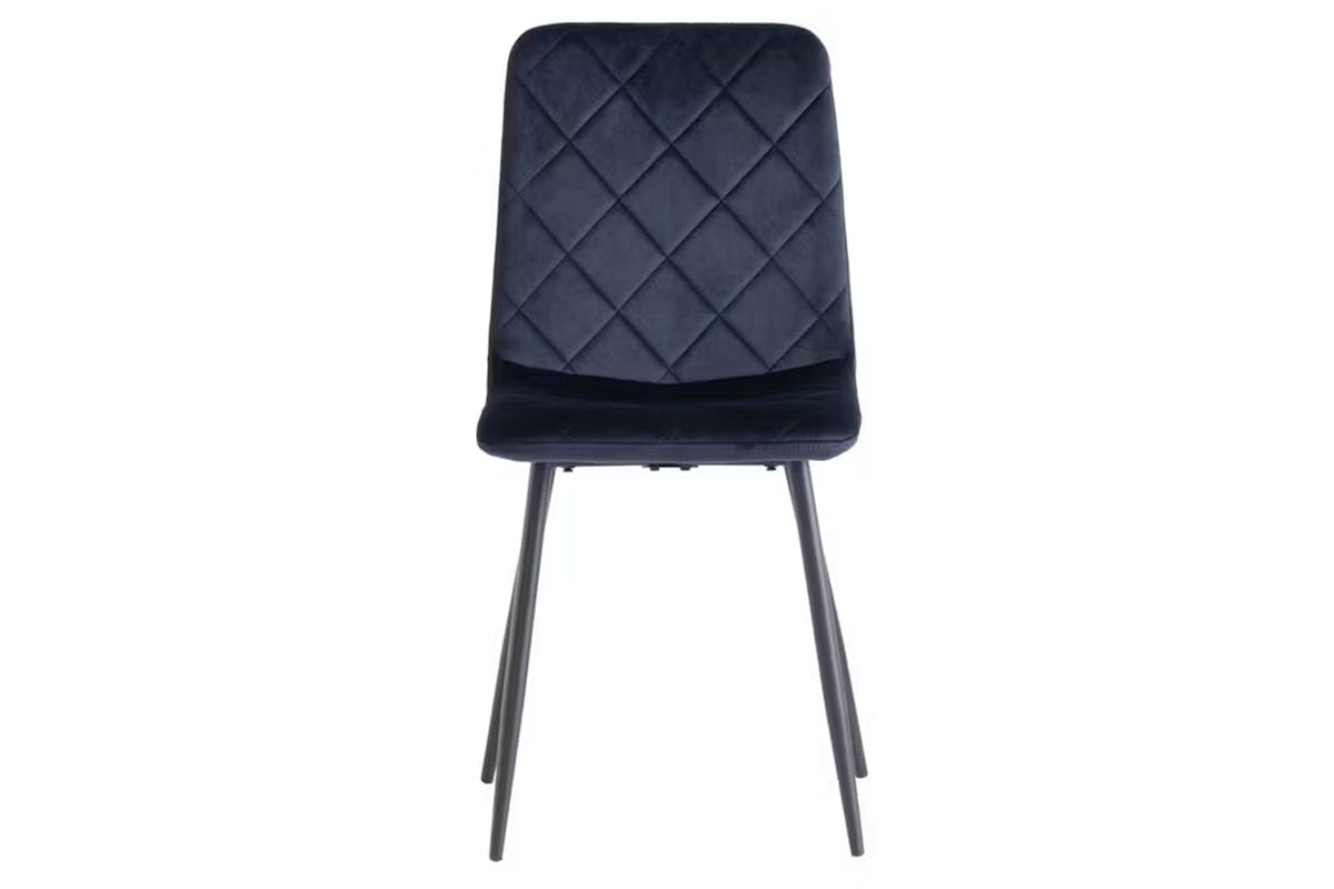 Bella Dining Chairs | Velvet | Blue | Set of 2