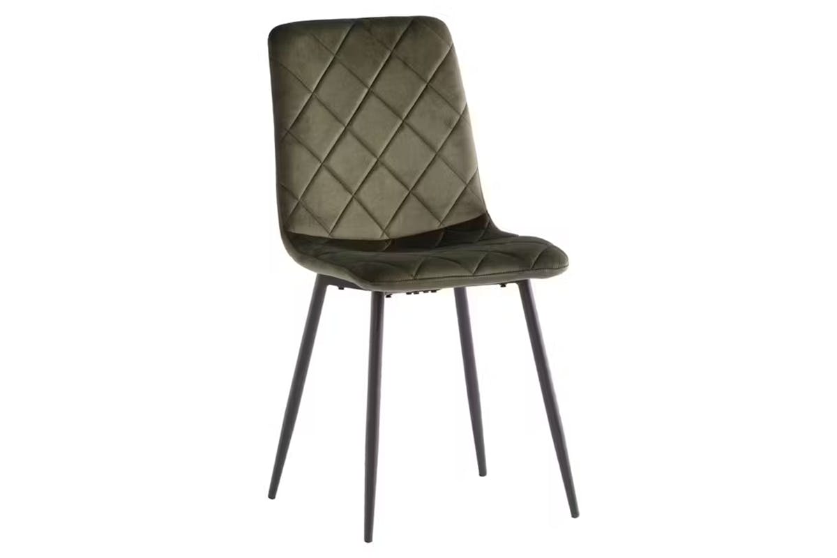 Bella Dining Chairs | Velvet | Green | Set of 2-3