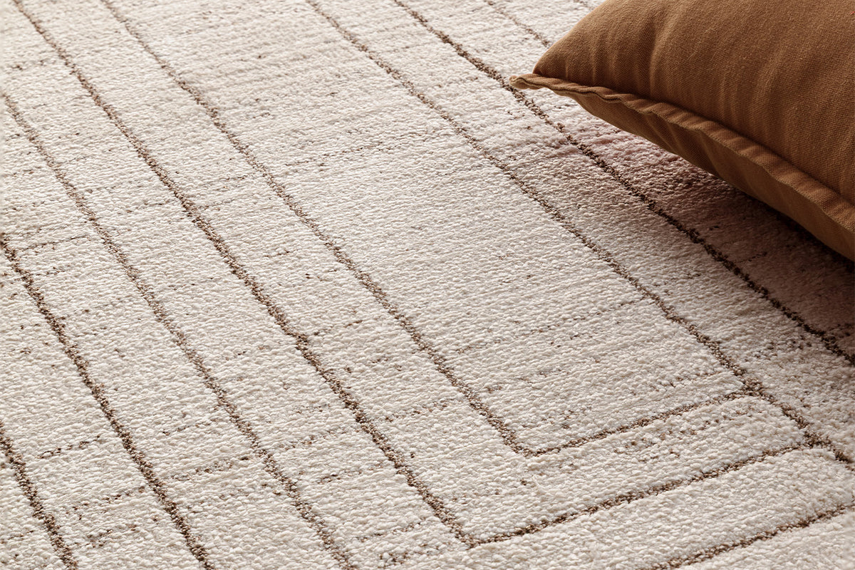 Bergen Angles Rug | Cream/White | 80 x 150 cm-7