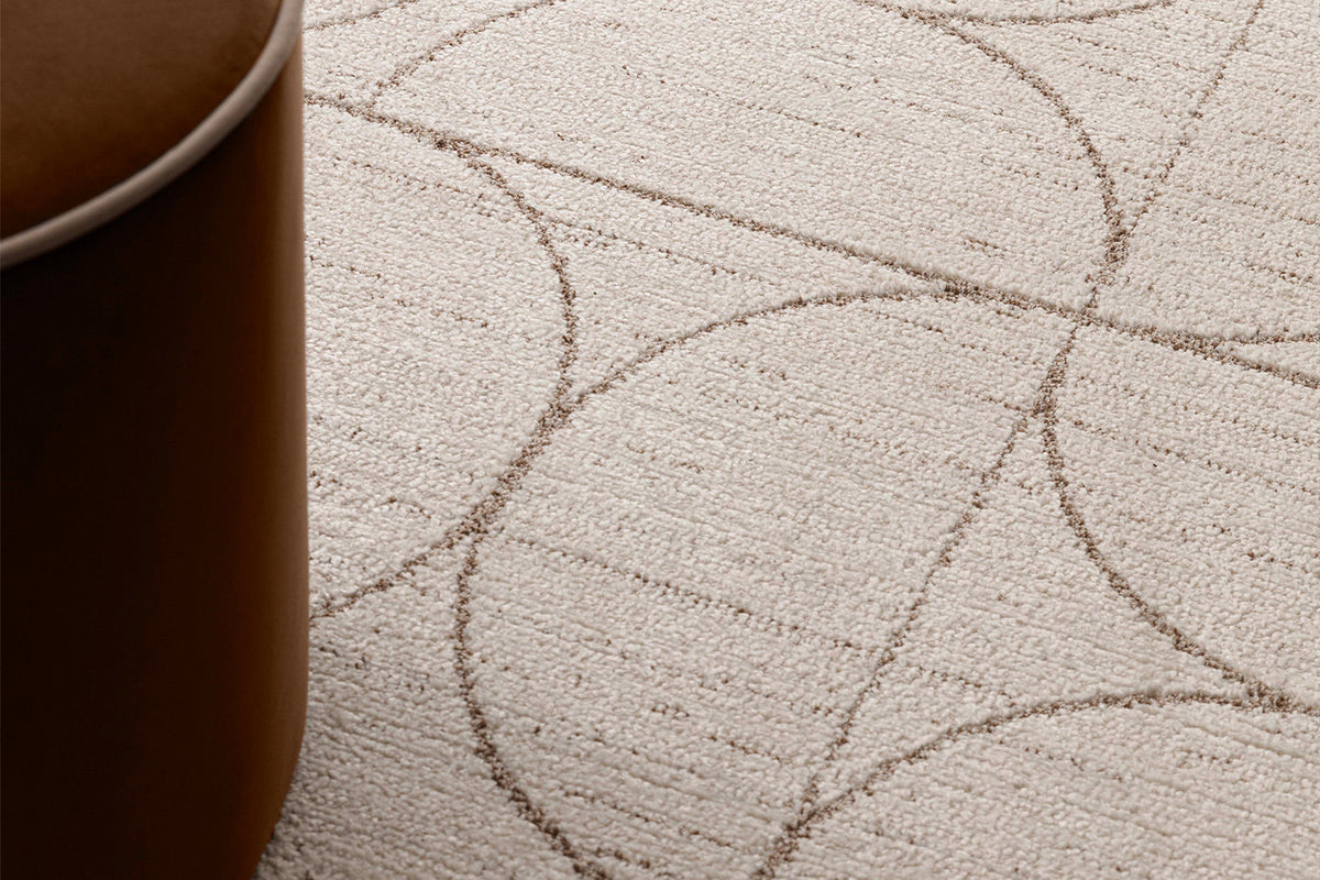 Bergen Circles Rug | Cream/White | 120 x 170 cm-3