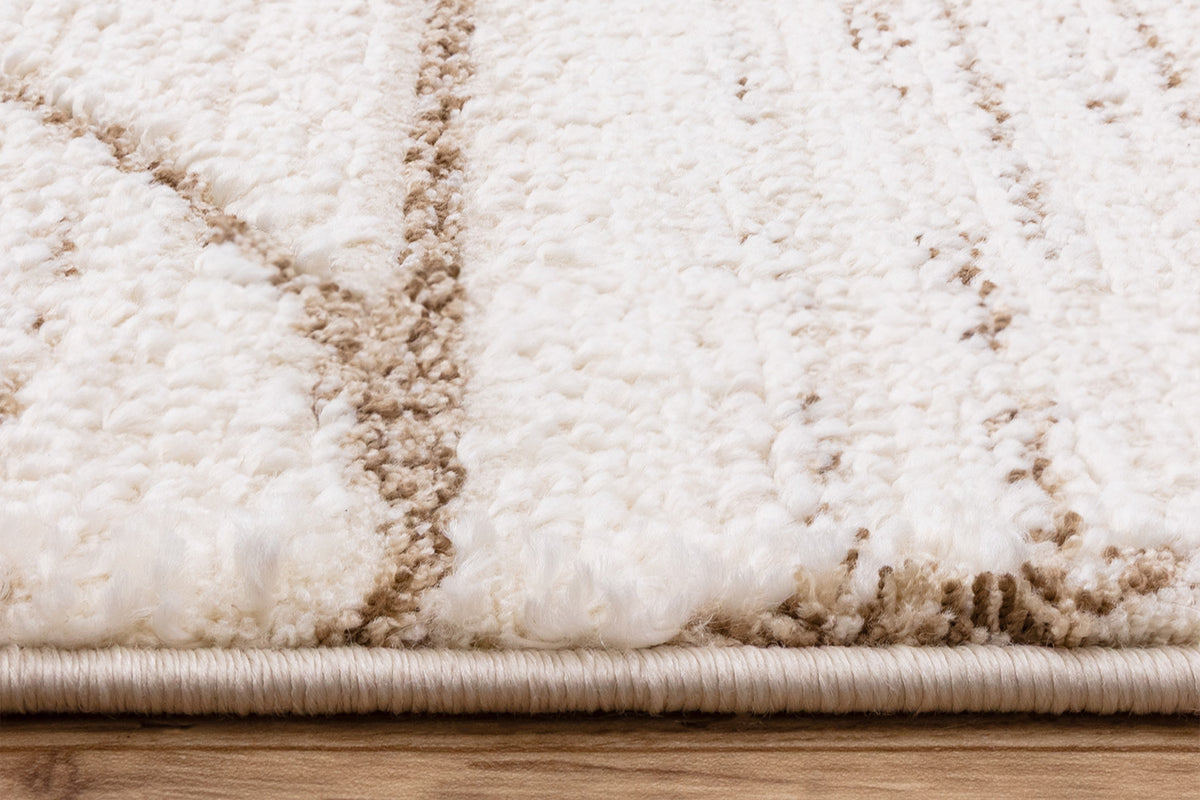Bergen Circles Rug | Cream/White | 80 x 150 cm-7