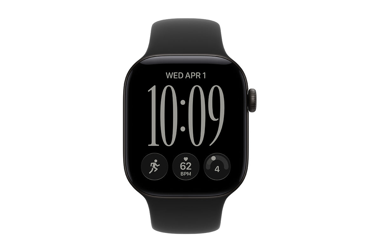 Apple Watch Series 12 | GPS | 42mm | Black Aluminium | Black Sport Band | M/L-2