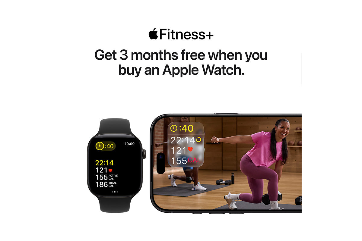 Apple Watch Series 12 | GPS | 42mm | Black Aluminium | Black Sport Band | M/L-9