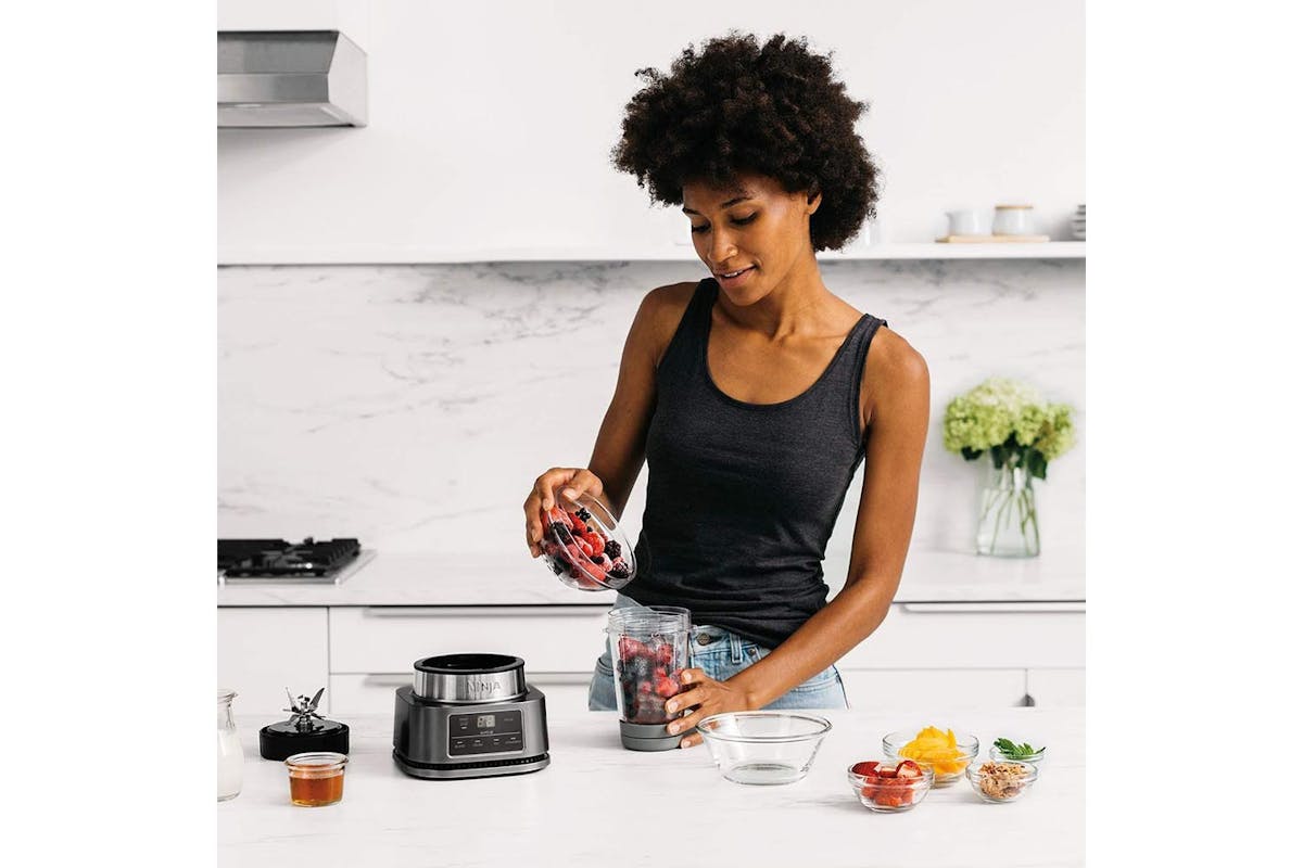 Ninja 2-in-1 Blender with Smart Torque & Auto-iQ | CB100UK | Silver-3