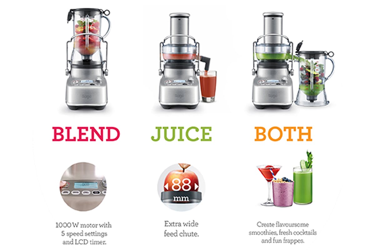 Sage The 3x Bluicer Pro Blender | SJB815BSS2GUK1 | Brushed Stainless Steel-10