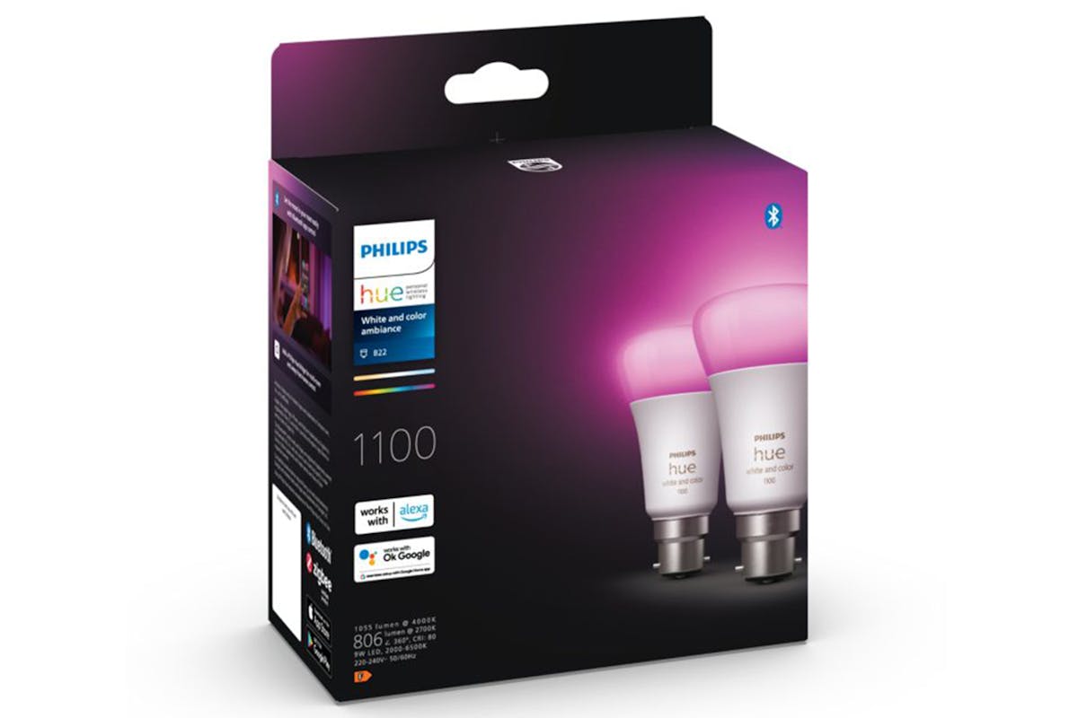 Philips Hue B22 Smart LED Bulbs | 2 Pack-4