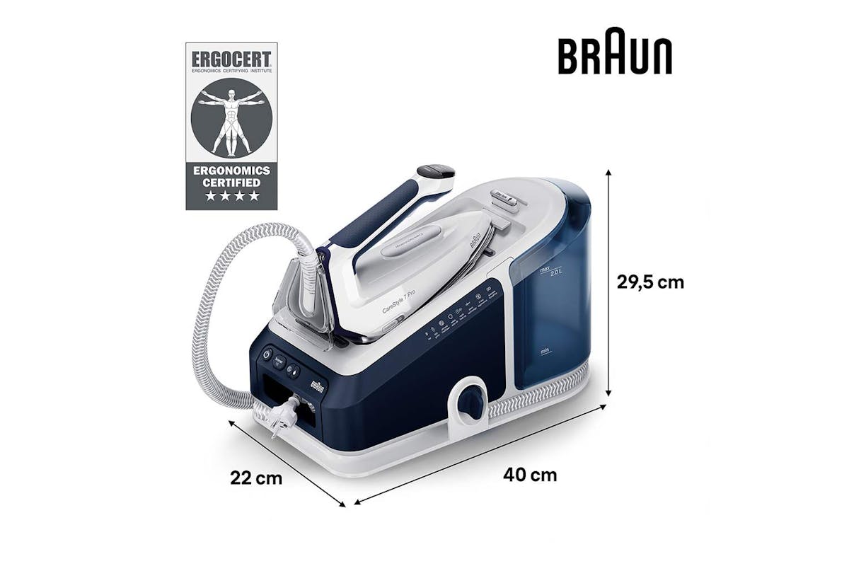 Braun 2400W CareStyle 7 Pro Steam Generator Iron | IS7282BL | Blue-3