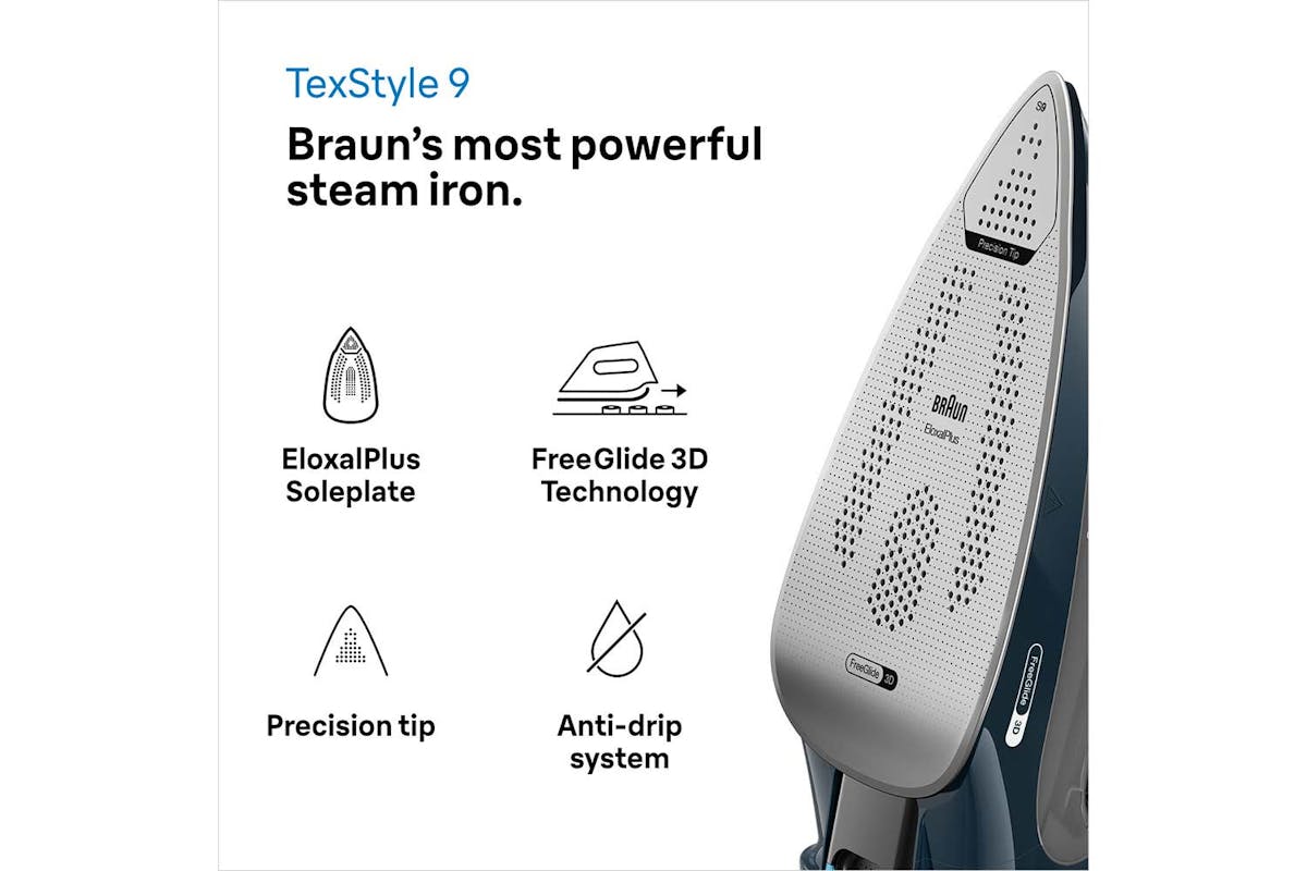 Braun 3200W TexStyle 9 Steam Iron | SI9682DB | Blue-2