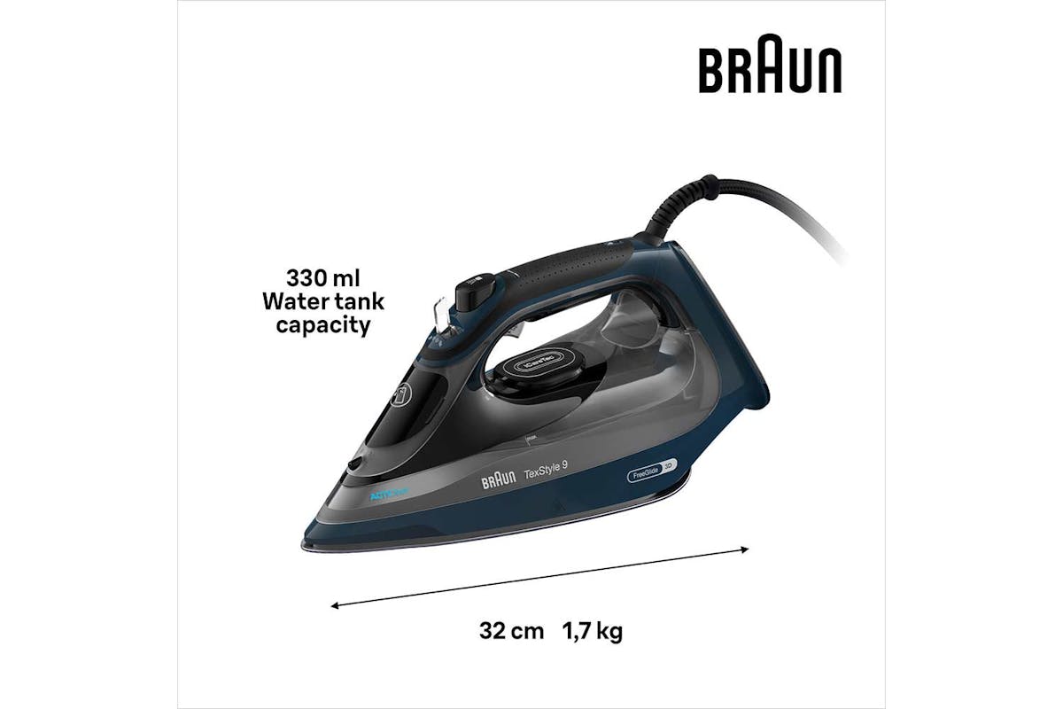 Braun 3200W TexStyle 9 Steam Iron | SI9682DB | Blue-3