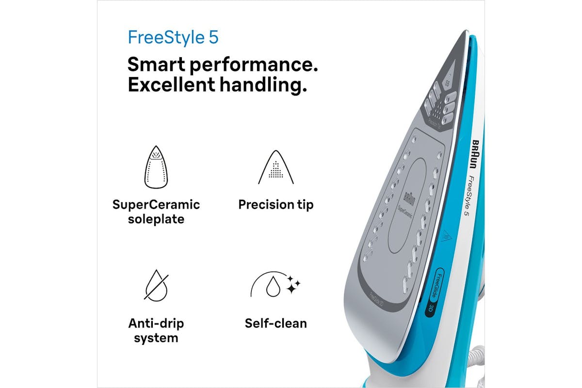 Braun TexStyle 5 2600W Steam Iron | SI5008BL | Blue-2