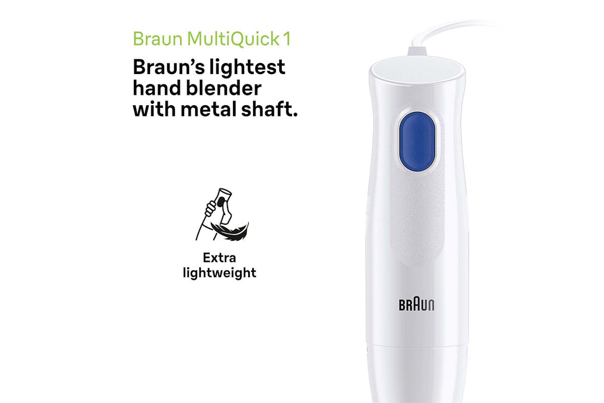 Braun MultiQuick 1 Hand Blender | MQ10.201.MWH | White & Blue-2
