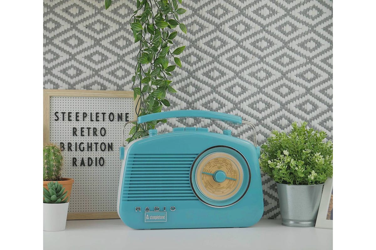 Steepletone BT Retro Radio | Blue-2