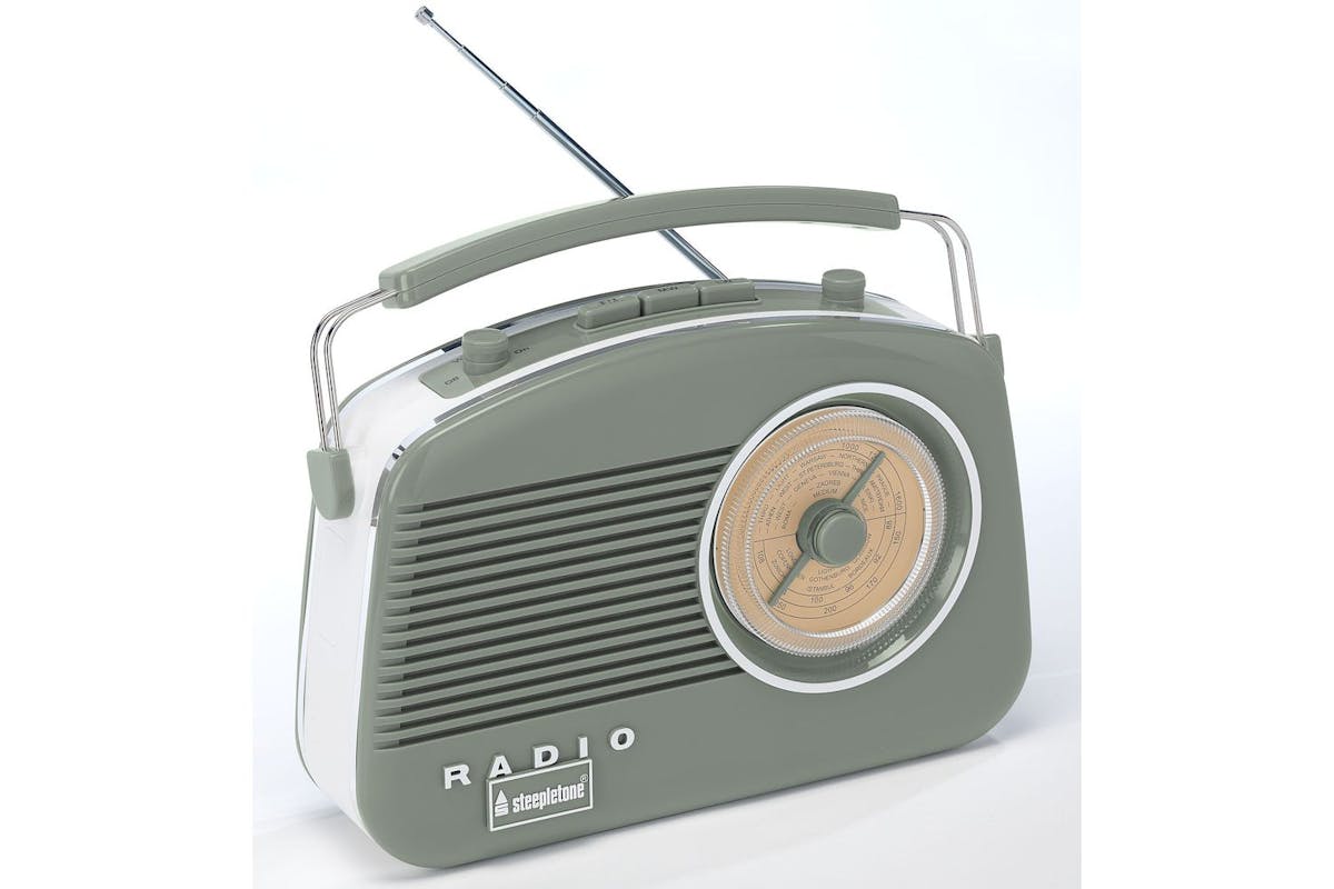 Steepletone BT Retro Radio | Green