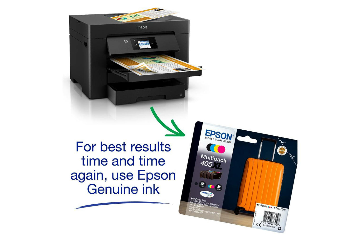 Epson WorkForce WF-7830DTWF Multifunction Inkjet Printer | Black-10