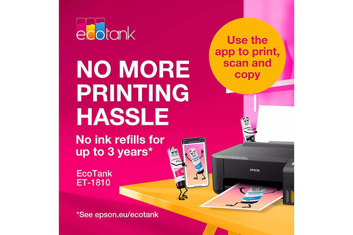 Epson EcoTank ET-1810 Wi-Fi Ink Tank Printer |  Black-10