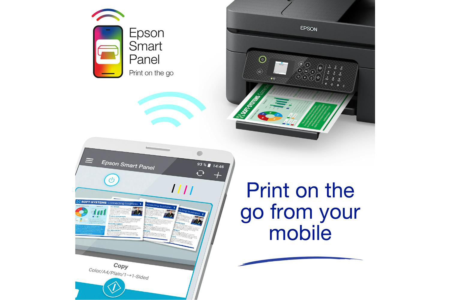 Epson WorkForce WF-2930DWF All-in-One Multifunction Printer | Black-8
