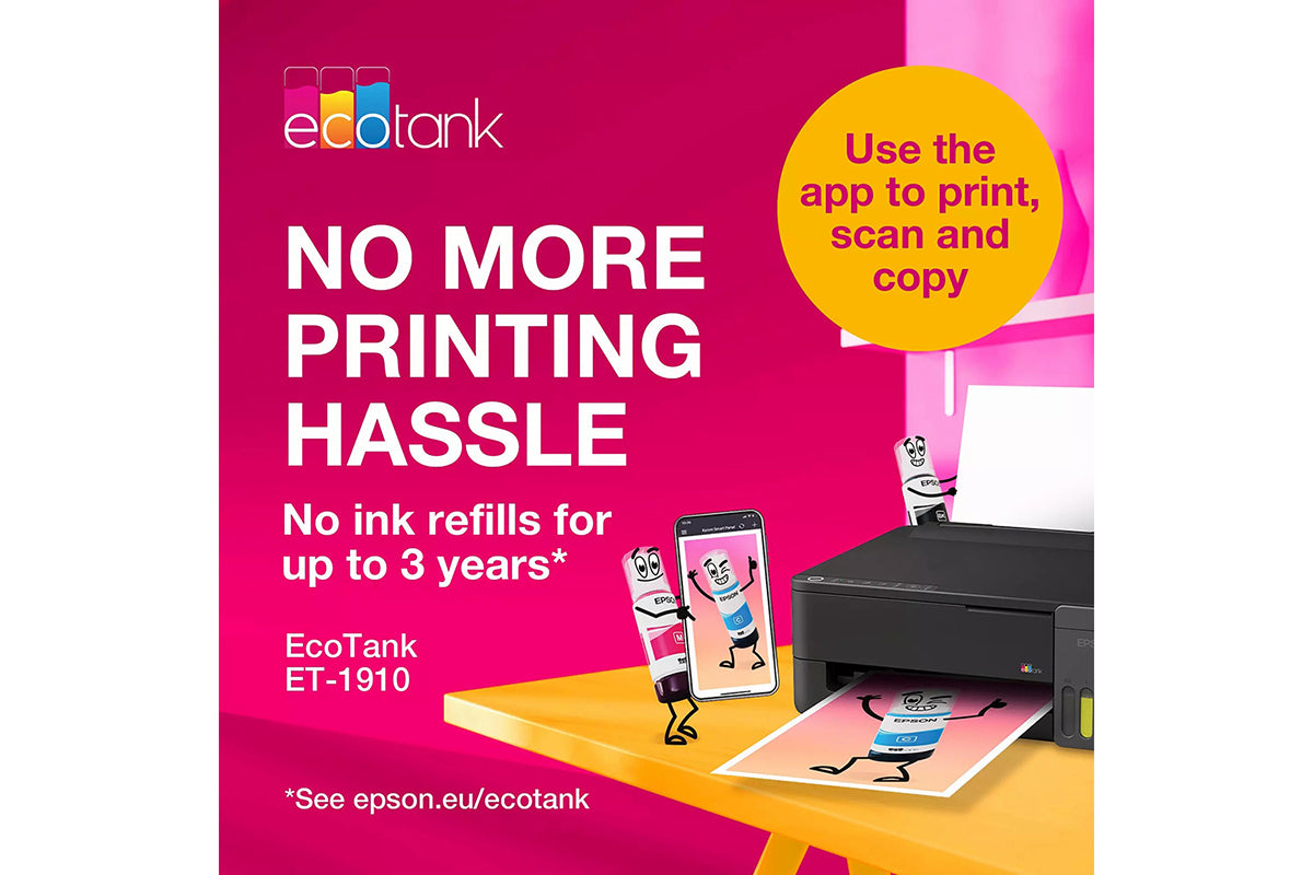 Epson EcoTank ET-1910 A4 Wi-Fi & AirPrint Ink Tank Printer | Black-10