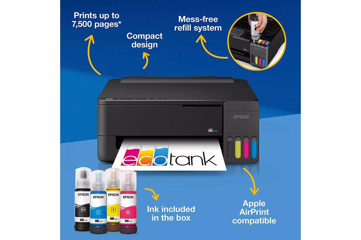 Epson EcoTank ET-1910 A4 Wi-Fi & AirPrint Ink Tank Printer | Black-4