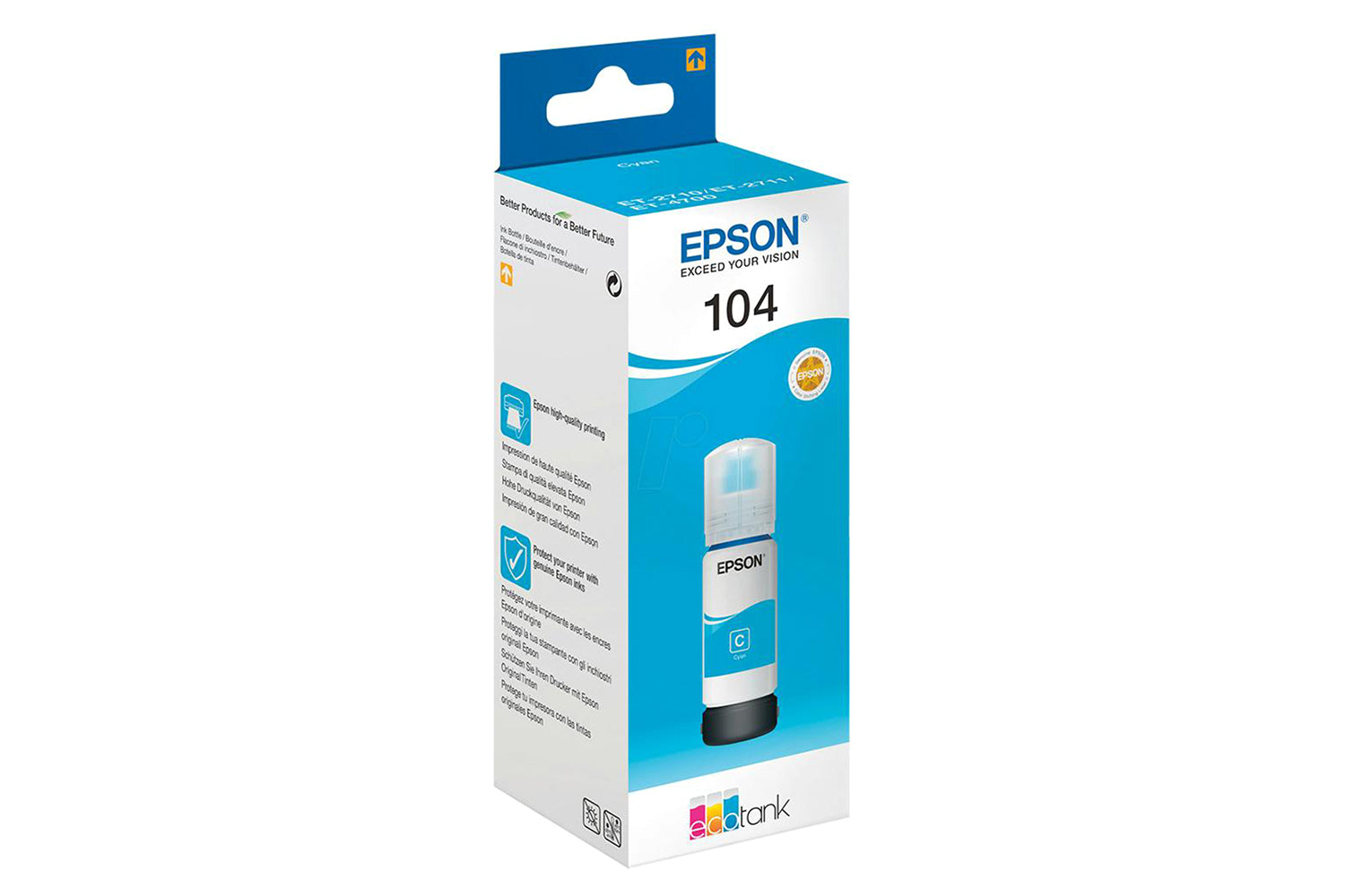 Epson 104 EcoTank Ink Bottle | Cyan-2
