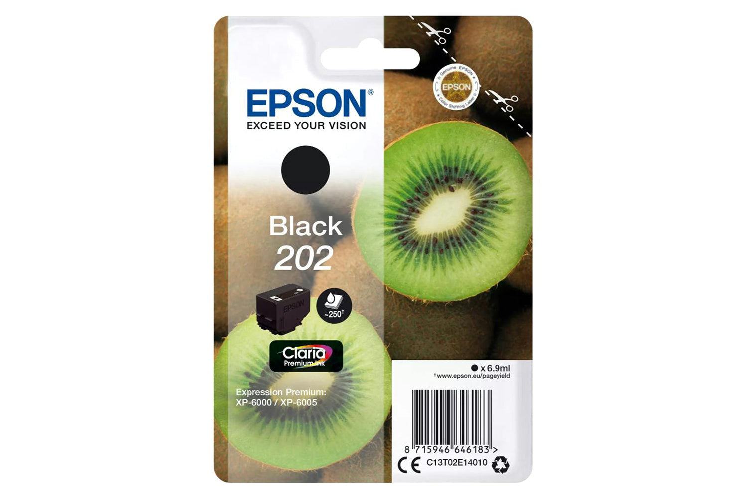 Epson 202 Kiwi Claria Premium Ink | Black