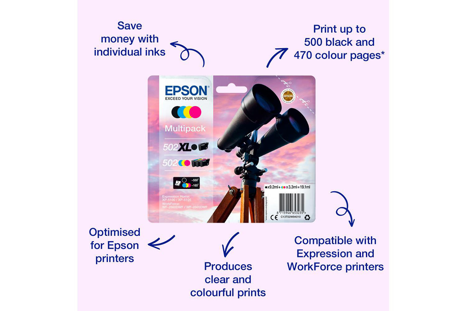 Epson 502 Binoculars Ink Cartridge | Black-3