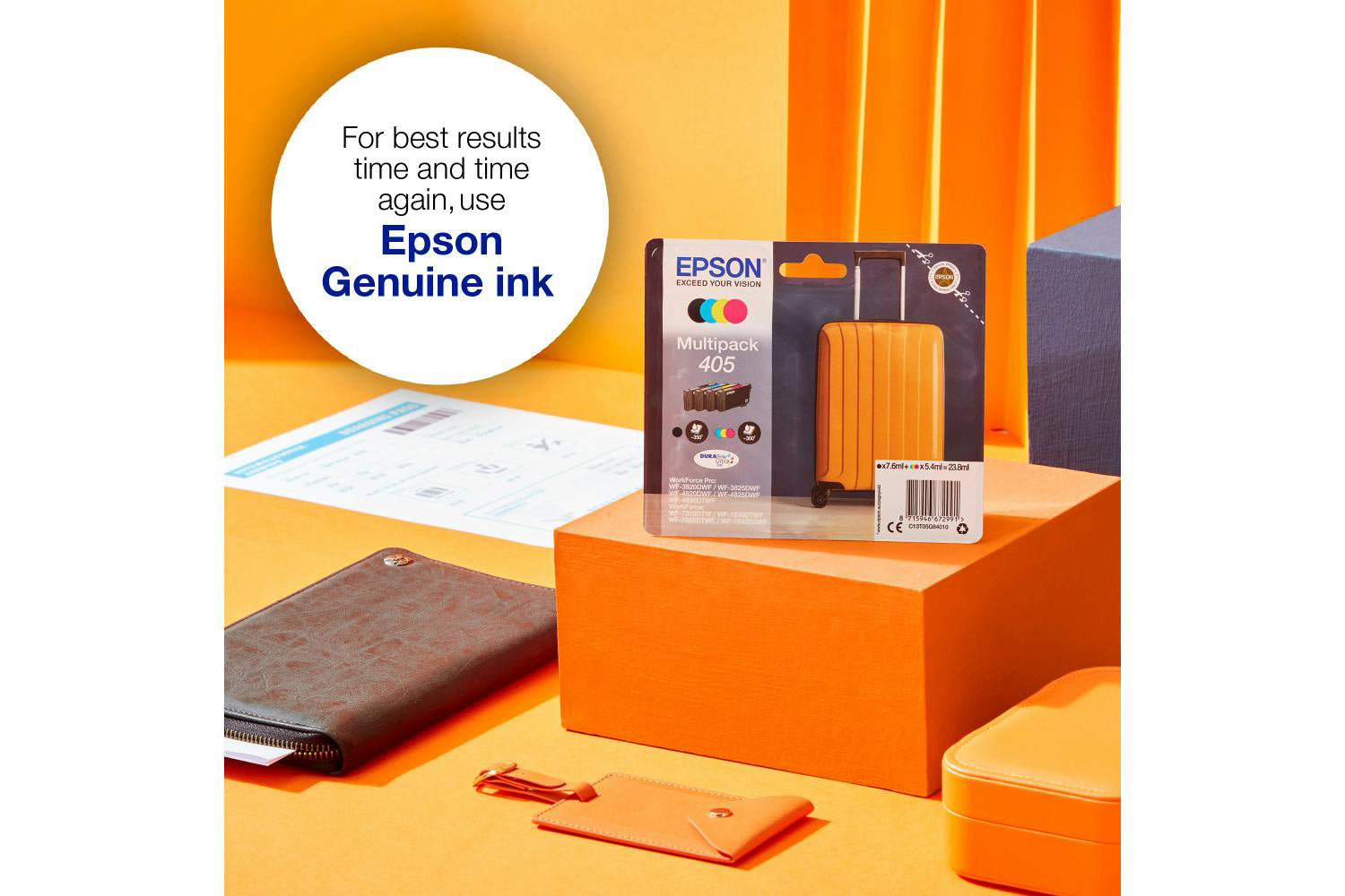 Epson 405XL Suitcase Durabrite Ultra Multipack Ink | 4 Colours-3