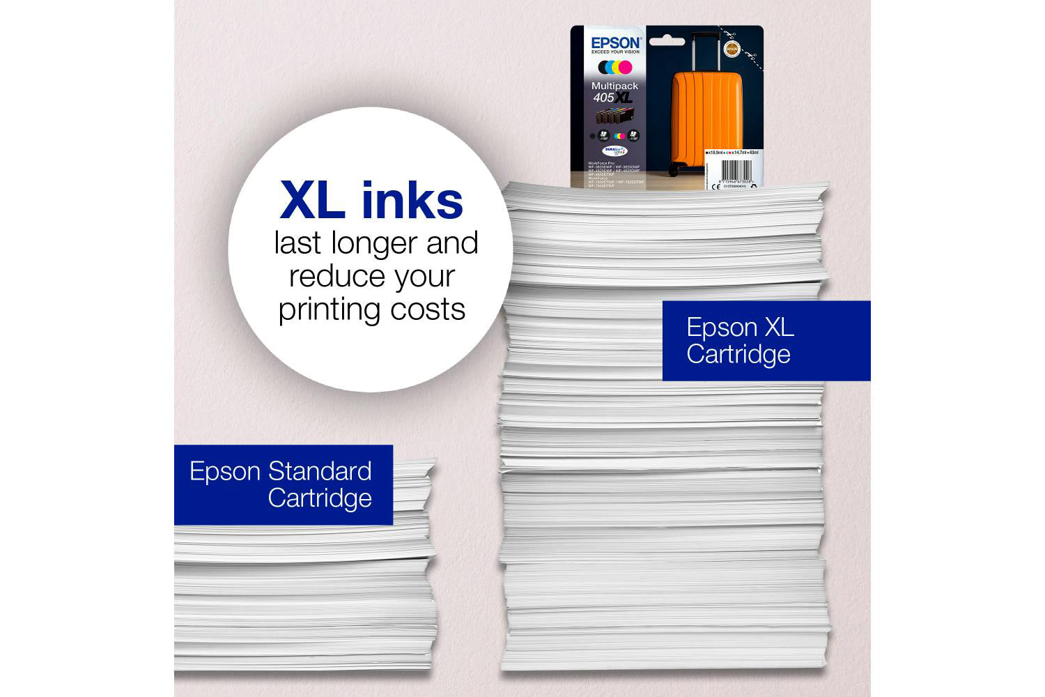 Epson 405XL Suitcase Durabrite Ultra Multipack Ink | 4 Colours-4