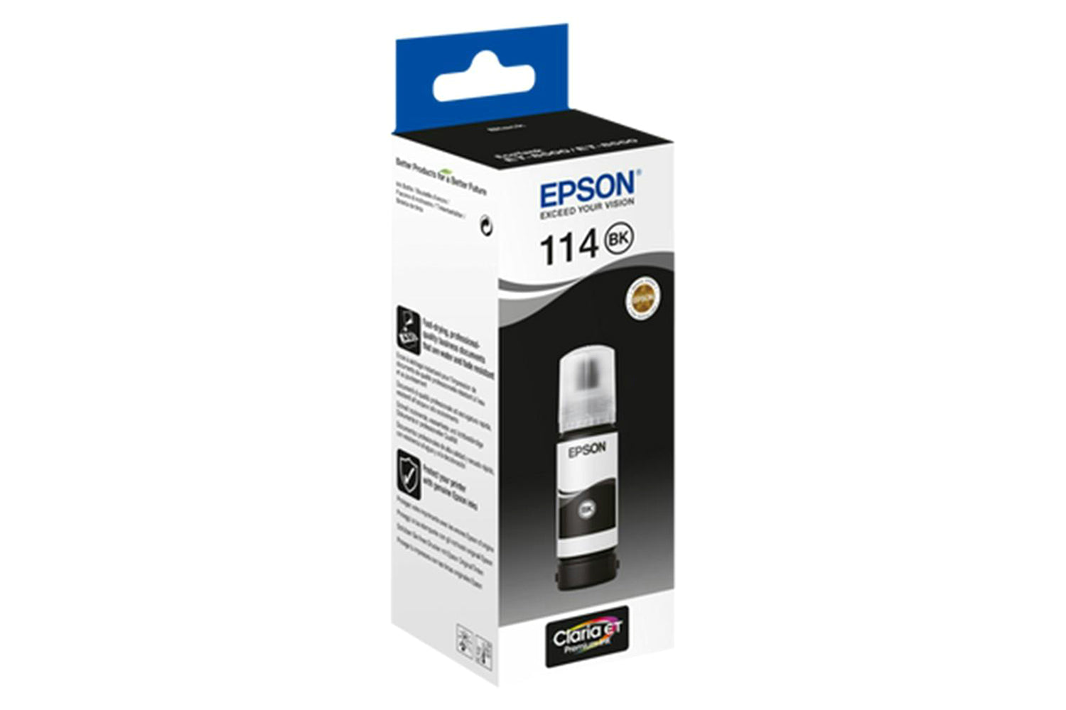 Epson T07A1 114 Eco Tank Pigment Ink Bottle | 70ml | Black