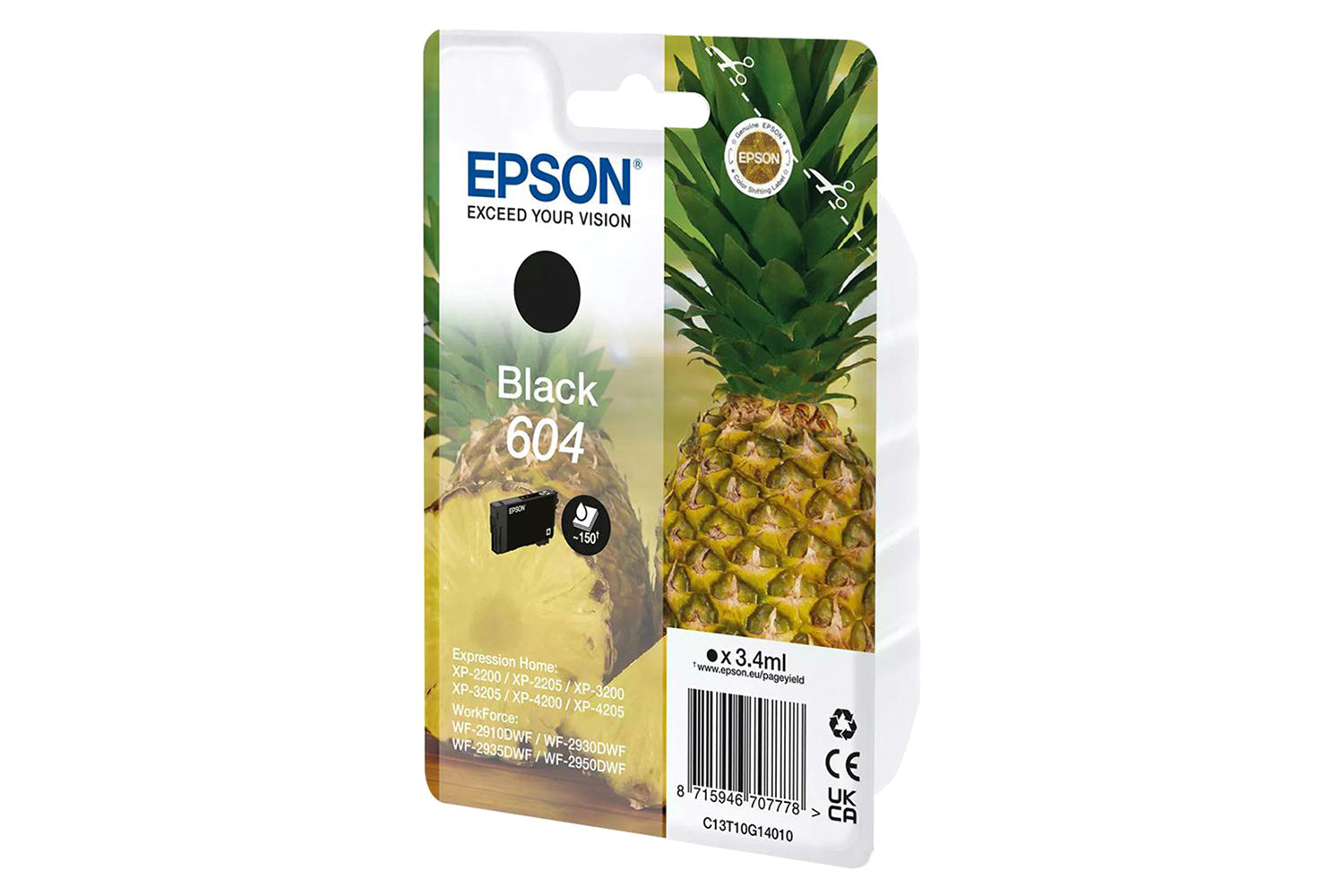 Epson 604 Pineapple Individual Genuine Ink | Black-2
